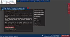 Desktop Screenshot of cityhotel-muenster.de